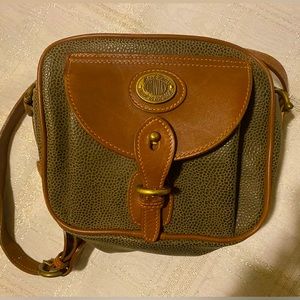 Mark Cross Country Vintage Green Pebbled Leather Crossbody Bag